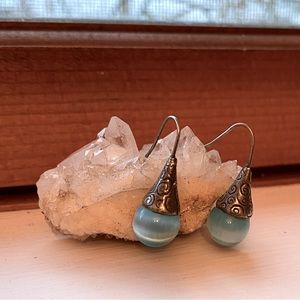 💥 Clearance Sale! Teardrop Blue Dangle Earrings